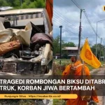 Rombongan Biksu Ditabrak Truk