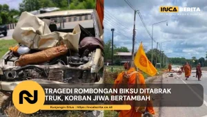 Rombongan Biksu Ditabrak Truk