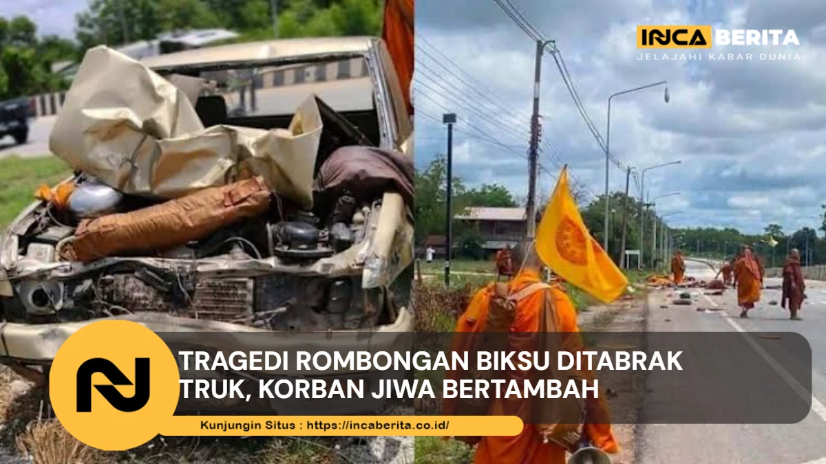 Rombongan Biksu Ditabrak Truk