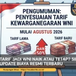 Tarif Jadi WNI
