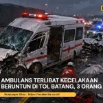 Ambulans Terlibat Kecelakaan Beruntun