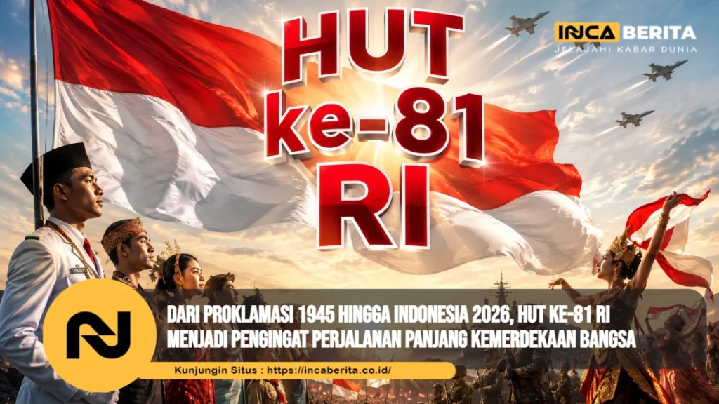 Dari Proklamasi 1945 hingga Indonesia 2026, HUT ke-81 RI Menjadi Pengingat Perjalanan Panjang Kemerdekaan Bangsa