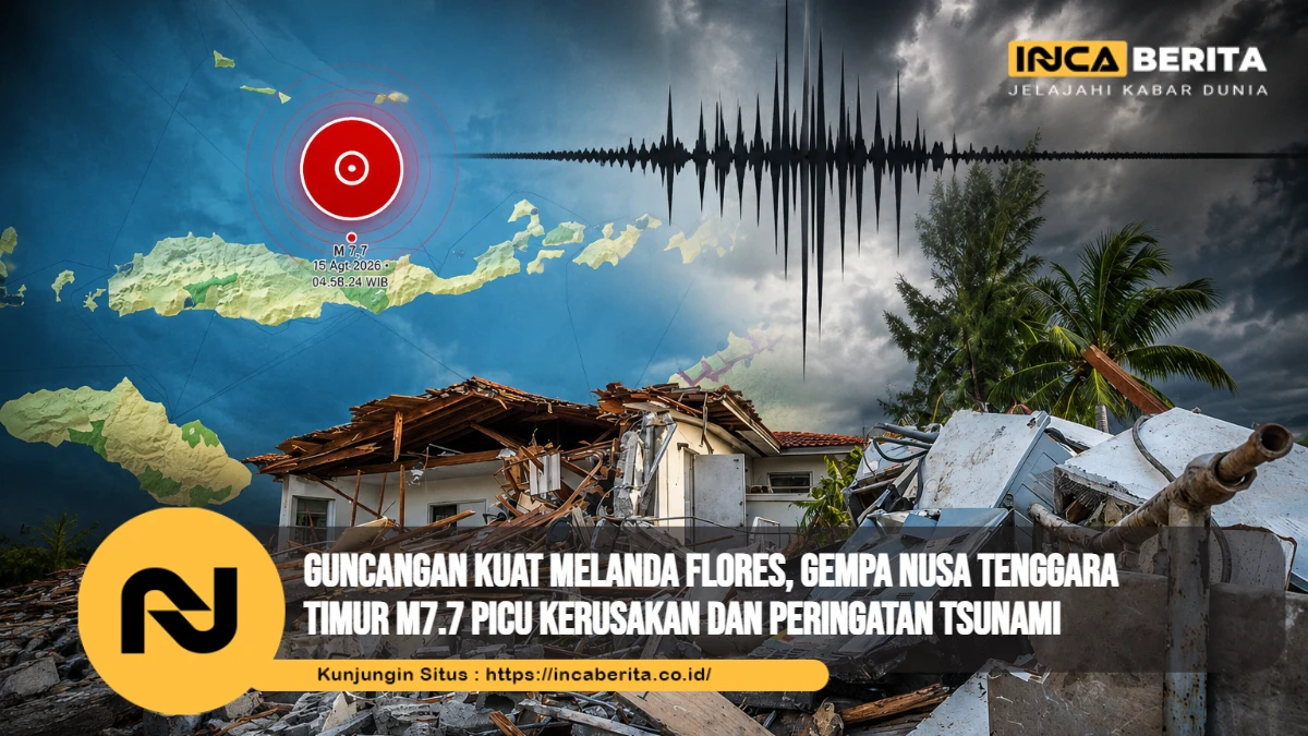 Guncangan Kuat Melanda Flores, Gempa Nusa Tenggara Timur M7.7 Picu Kerusakan dan Peringatan Tsunami